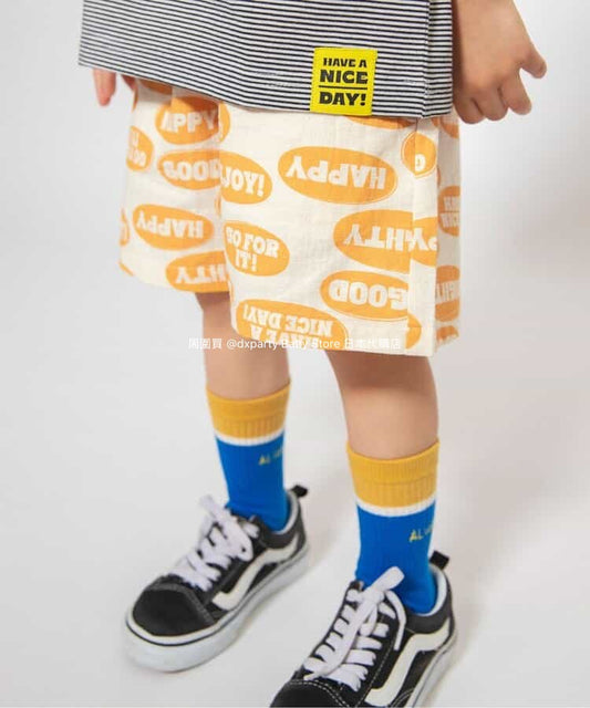 Japanese children's clothing BREEZE casual shorts 90-140cm boys'/girls' summer PANTS 