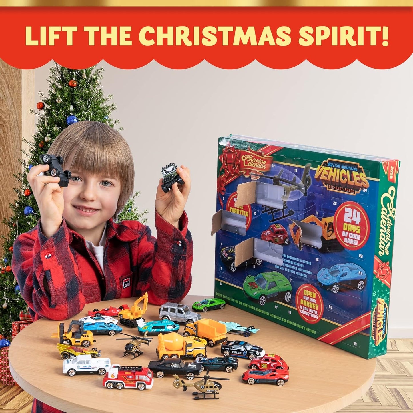 英美直送 Vehicles Toys 聖誕倒數日曆 兒童款 聖誕快樂特輯 聖誕倒數日曆A 不參與$900免運 滿$900可加$25免運 Christmas Advent Calendars 2025