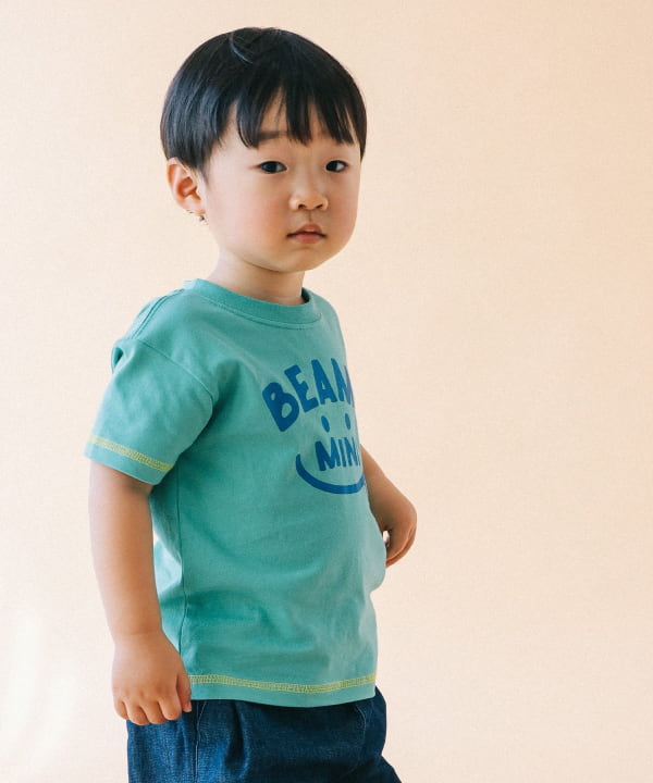 日本童裝 BE#AMS mini 微笑LOGO上衣 90-130cm 親子裝 男童款/女童款 夏季 TOPS