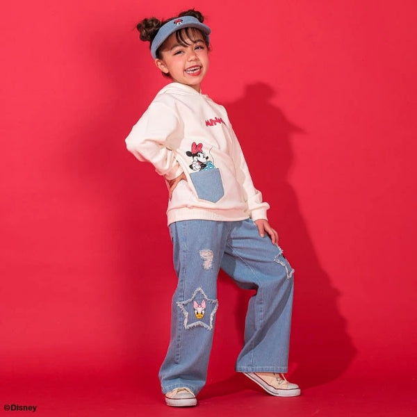 日本童裝 BDL x Disney 牛仔長褲 100-140cm 女童款 春夏季 PANTS