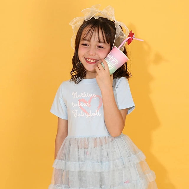 日本童裝 BDL 薄紗層疊連身裙 90-140cm 女童款 夏季 TOPS DRESSES