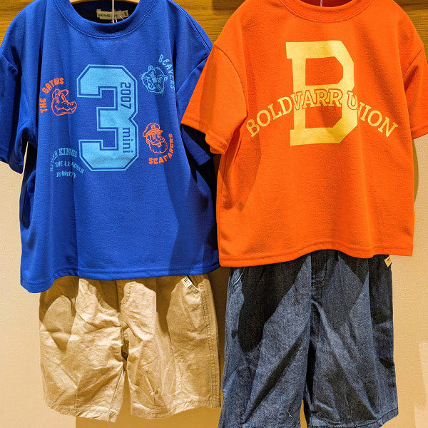日本童裝 BE#AMS mini 吸水速乾 防UV 印花上衣 90-130cm 男童款/女童款 夏季 TOPS