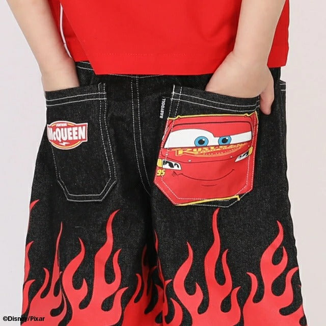 日本童裝 BDL x Disney Cars牛仔七分褲 90-130cm 男童款 夏季 PANTS
