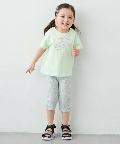 日本童裝 aF#a325 彈力五分緊身褲 90-140cm 女童款 夏季 PANTS