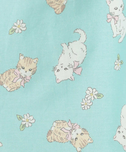 日本童裝 aF#a325 接觸冷感 全印花連身裙 90-140cm 女童款 夏季 DRESSES