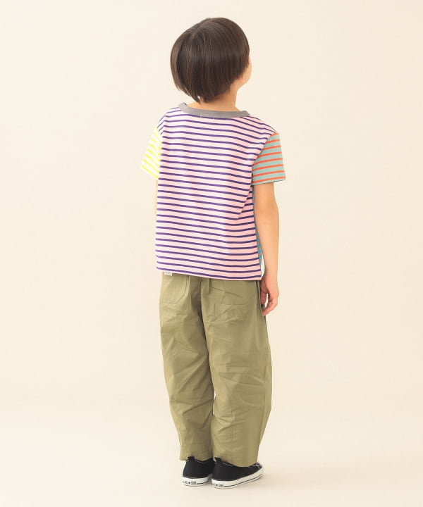 日本童裝 BE#AMS mini 條紋短袖上衣 90-140cm 女童款 夏季 TOPS