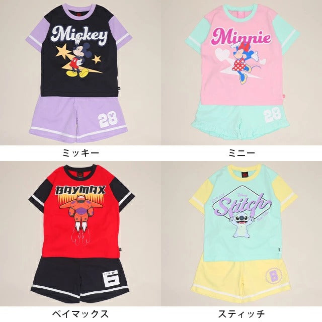 Japanese BDL x Disney parent-child print tops (80-150cm) for boys and girls (summer TOPS) 