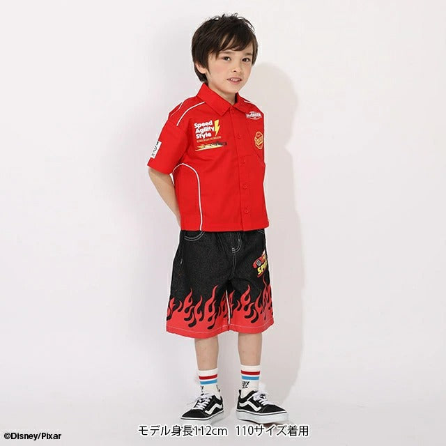 日本童裝 BDL x Disney Cars賽車襯衫 90-130cm 男童款 夏季 TOPS