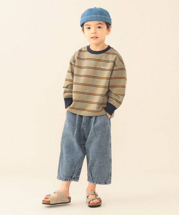 日本童裝 BE#AMS mini 七分牛仔褲 90-150cm 男童款 夏季 PANTS