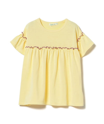 日本童裝 BE#AMS mini 防UV 吸水速乾 荷葉邊上衣 90-130cm 女童款 夏季 TOPS