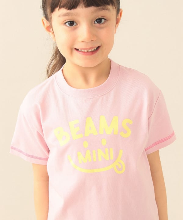 日本童裝 BE#AMS mini 微笑LOGO上衣 90-130cm 親子裝 男童款/女童款 夏季 TOPS