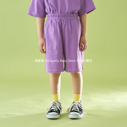 Japanese children's clothing b・R# water-absorbing quick-drying contact cool sports shorts 100-150cm boys'/girls' summer PANTS 