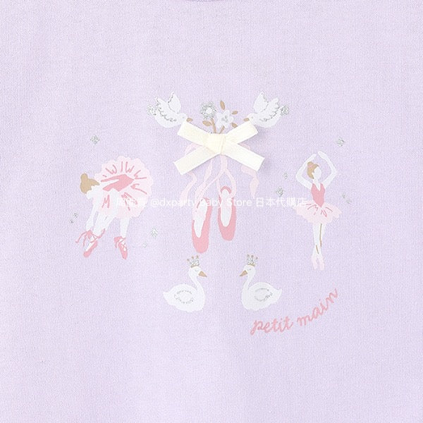 日本童裝 pe#main 可愛皺褶短袖上衣 80-130cm 女童款 夏季 TOPS