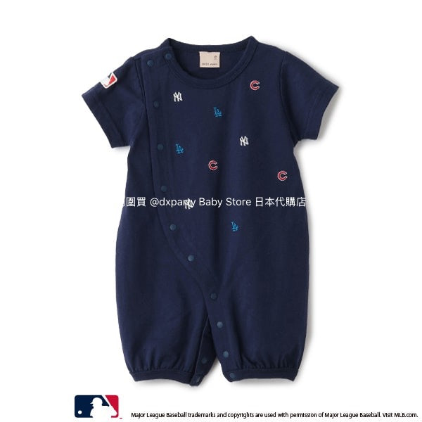 日本童裝 pe#main x MLB 2Way 連衣 50-70cm 男童款/女童款 初生嬰兒 夏季 Jumpsuit