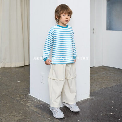 Japanese children's clothing b・R# 2Way detachable shorts loose stretch pants 100-150cm boys/girls spring and summer PANTS 