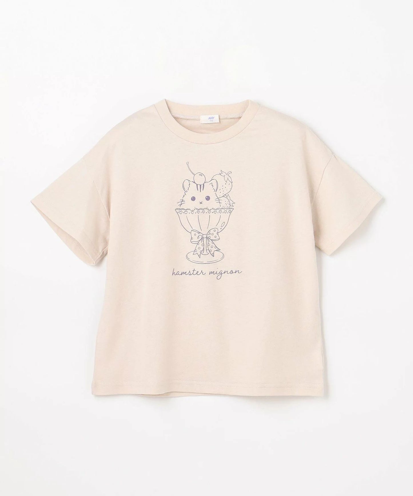 日本童裝 aF#a325 接觸冷感 印花短袖上衣 90-150cm 女童款 夏季 TOPS