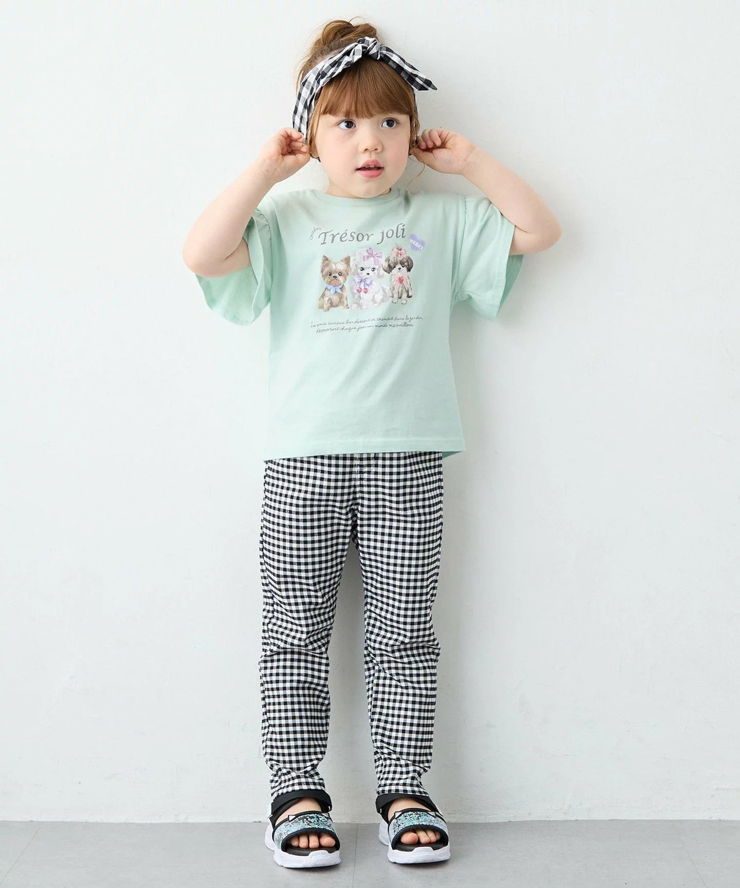 日本童裝 aF#a325 可愛動物印花上衣 90-150cm 女童款 夏季 TOPS