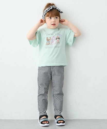 日本童裝 aF#a325 可愛動物印花上衣 90-150cm 女童款 夏季 TOPS