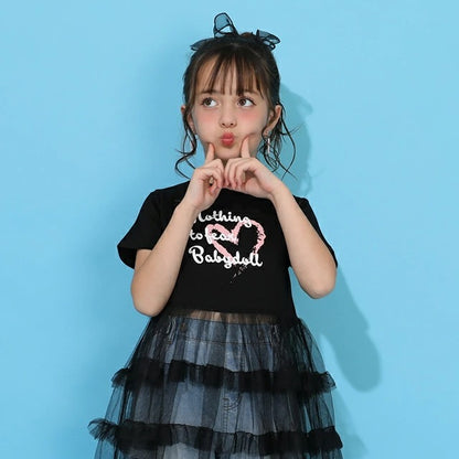 日本童裝 BDL 薄紗層疊連身裙 90-140cm 女童款 夏季 TOPS DRESSES