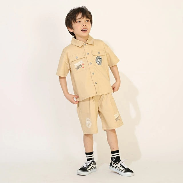 Japanese BDL x Disney parent-child print tops (80-150cm) for boys and girls (summer TOPS) 