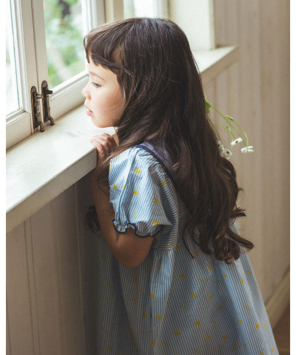 日本童裝 BE#AMS mini 民族風印花連身裙 90-140cm 女童款 夏季 DRESSES