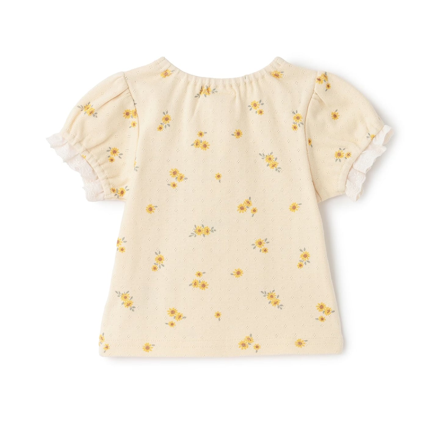 日本童裝 pe#main 蕾絲袖上衣 70-80cm 女童款 初生嬰兒 夏季 TOPS