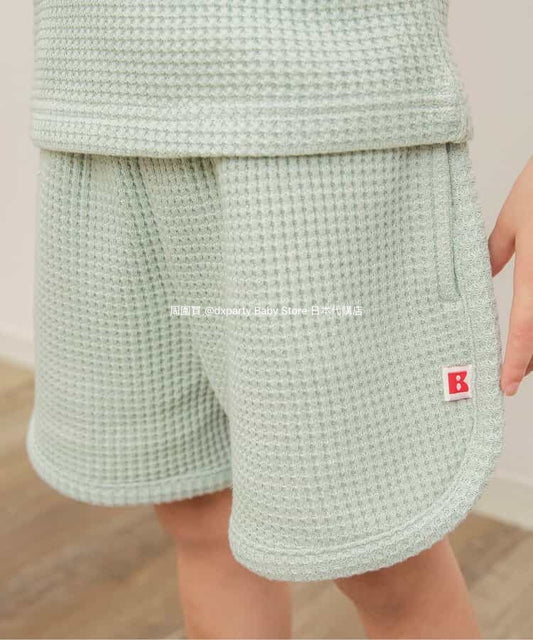 Japanese children's clothing BREEZE waffle shorts 80-140cm girls summer PANTS 