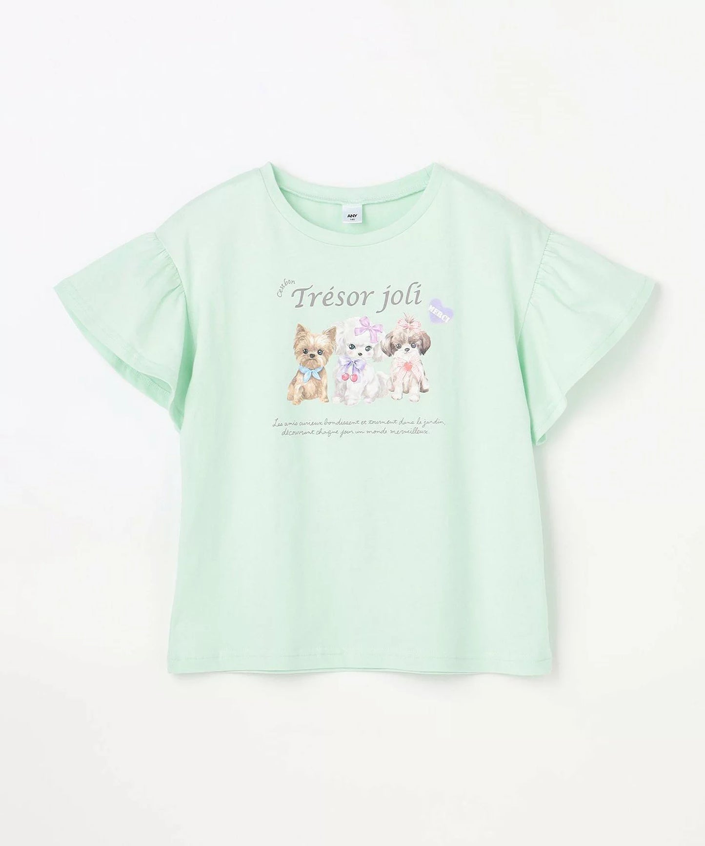 日本童裝 aF#a325 可愛動物印花上衣 90-150cm 女童款 夏季 TOPS
