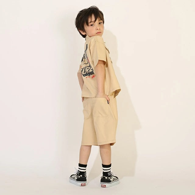 日本童裝 BDL x JURASSIC WORLD 新侏羅紀公園印花短褲 90-130cm 男童款 夏季 PANTS