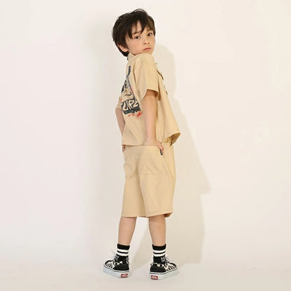 日本童裝 BDL x JURASSIC WORLD 新侏羅紀公園印花短褲 90-130cm 男童款 夏季 PANTS