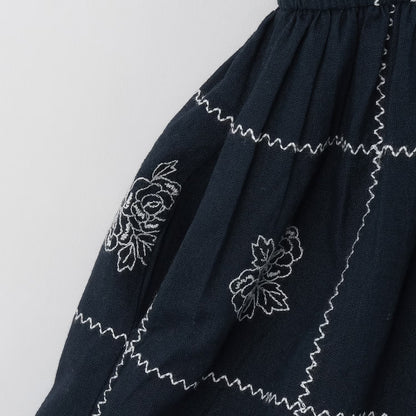 日本童裝 pe#main 印度棉圖案刺繡連身裙 80-130cm 女童款 夏季 DRESSES