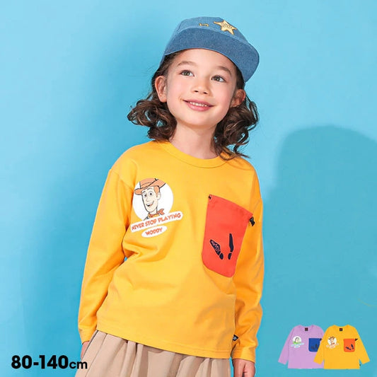 Japanese BDL x Disney Toy Story Mountain Pocket Top 80-140cm Boys Spring/Summer TOPS 