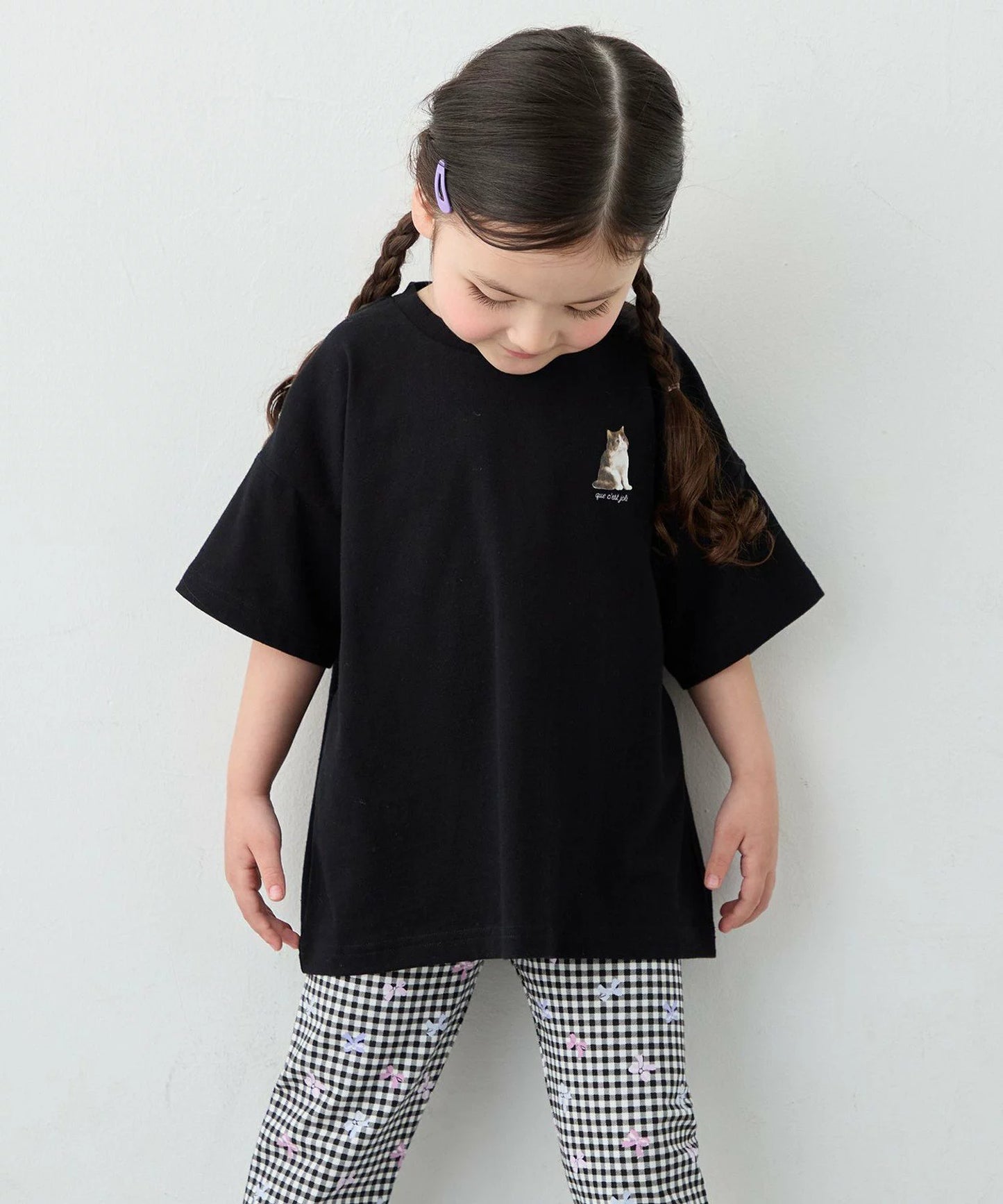 日本童裝 aF#a325 印花短袖上衣 90-150cm 女童款 夏季 TOPS