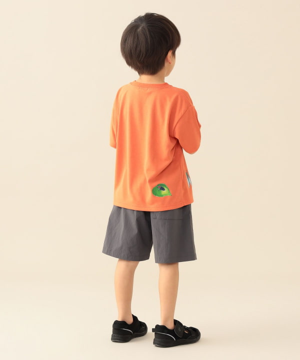 日本童裝 BE#AMS mini 防UV 吸水速乾 網眼口袋蟲蟲印花上衣 90-130cm 男童款 夏季 TOPS