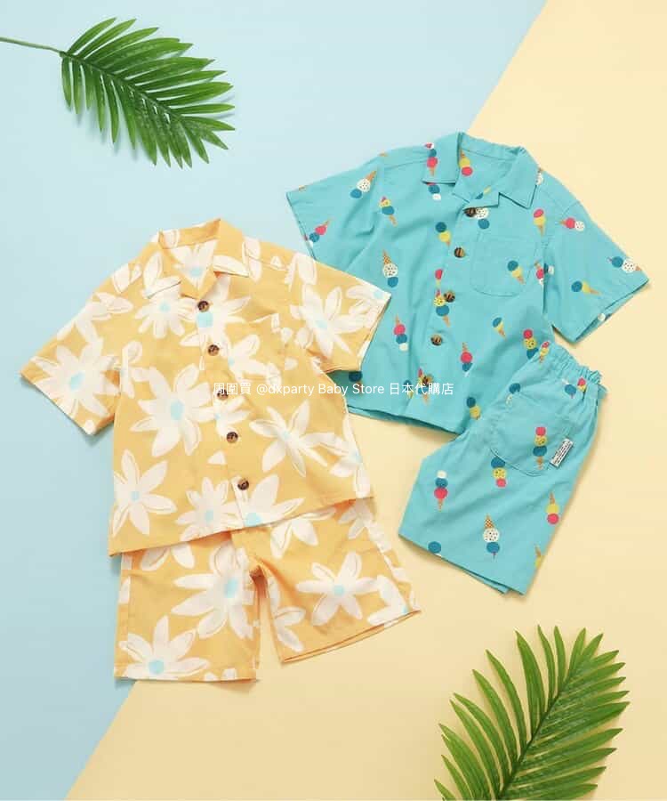 BREEZE Summer Shirt Two-Piece Set (80-140cm) for Boys (Summer TOPS PANTS) 