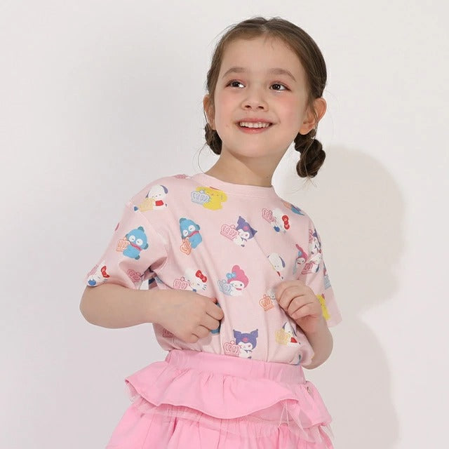 日本童裝 BDL x Sanrio 粉彩印花上衣 80-140cm 女童款 夏季 TOPS