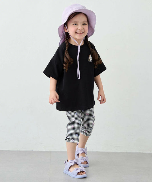 日本童裝 aF#a325 彈力五分緊身褲 90-140cm 女童款 夏季 PANTS