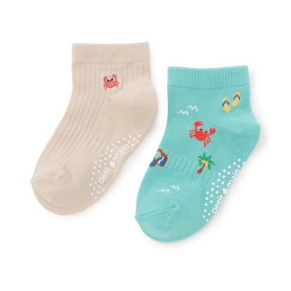 日本直送 pe#main 吸水速乾 襪一套2對 11-20cm 襪系列