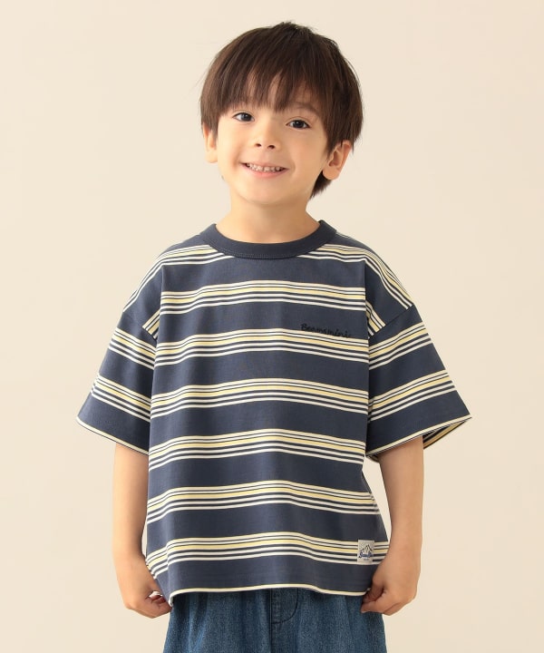 日本童裝 BE#AMS mini 條紋上衣 90-150cm 男童款 夏季 TOPS