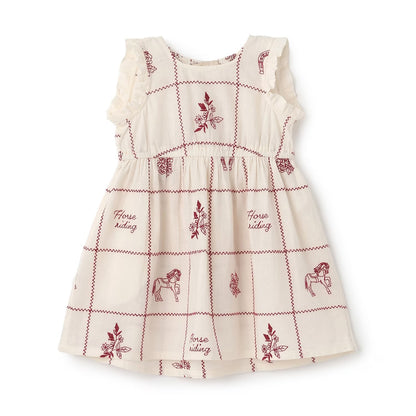 日本童裝 pe#main 印度棉圖案刺繡連身裙 80-130cm 女童款 夏季 DRESSES