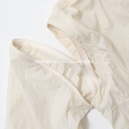 Japanese children's clothing b・R# 2Way vest with detachable sleeves (100-150cm) for boys and girls, spring and summer outerwear 