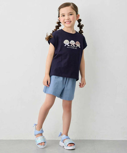 日本童裝 aF#a325 接觸冷感 休閒短褲 100-150cm 女童款 夏季 PANTS