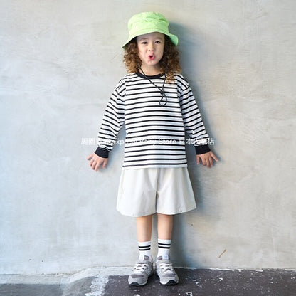 Japanese children's clothing b・R# 2Way detachable shorts loose stretch pants 100-150cm boys/girls spring and summer PANTS 