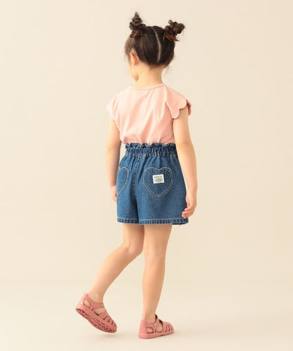 日本童裝 BE#AMS mini 流蘇牛仔短褲 90-150cm 女童款 夏季 PANTS