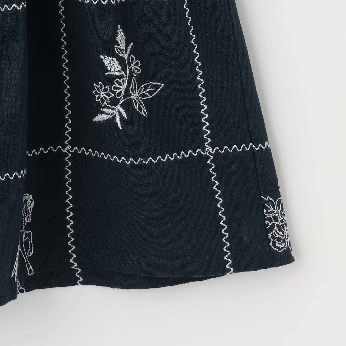 日本童裝 pe#main 印度棉圖案刺繡連身裙 80-130cm 女童款 夏季 DRESSES