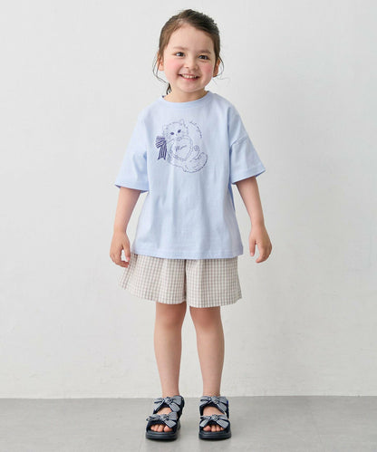 日本童裝 aF#a325 接觸冷感 休閒短褲 100-150cm 女童款 夏季 PANTS