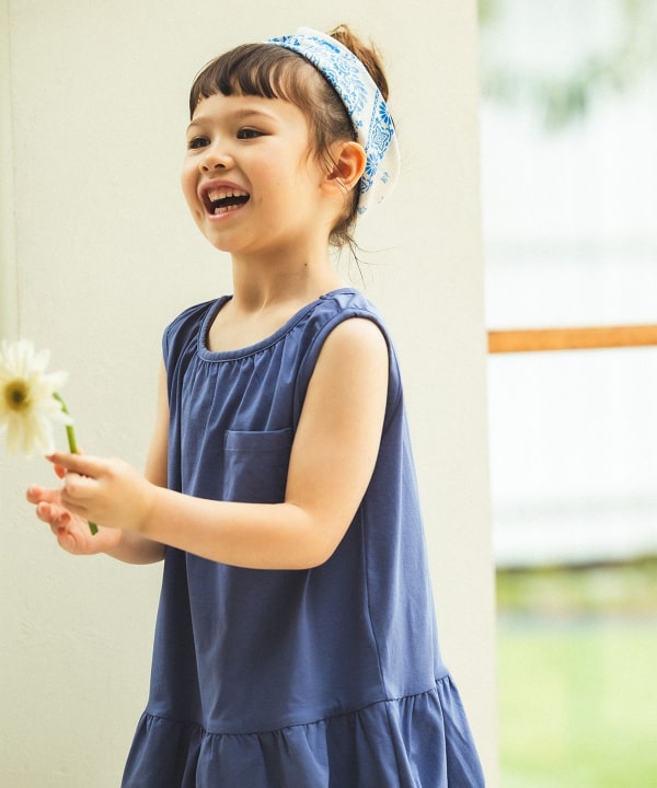 日本童裝 BE#AMS mini 泡泡背心連身裙 90-140cm 女童款 夏季 DRESSES