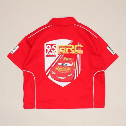 日本童裝 BDL x Disney Cars賽車襯衫 90-130cm 男童款 夏季 TOPS