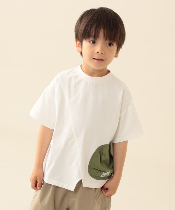 日本童裝 BE#AMS mini 吸水速乾 不規則上衣 90-150cm 男童款 夏季 TOPS