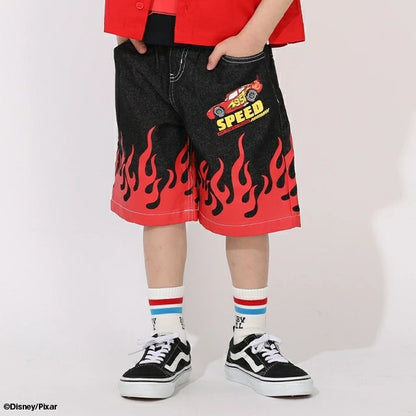 日本童裝 BDL x Disney Cars牛仔七分褲 90-130cm 男童款 夏季 PANTS